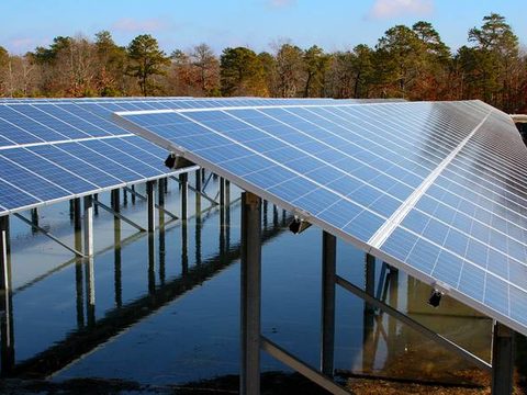 Solar Panels at Hidden Creek Golf Club, New Jersey, U.S.A