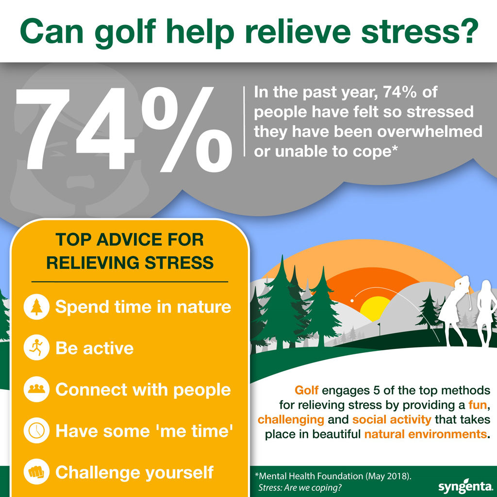 How golf can help relieve stress